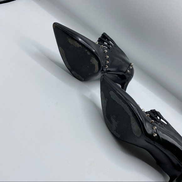 Saint Laurent Black Studded Heels - Picture 5 of 10